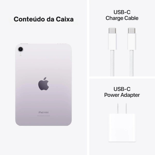 iPad Mini (7º Geração) Wi-Fi - 256GB - Roxo - Imagem 6