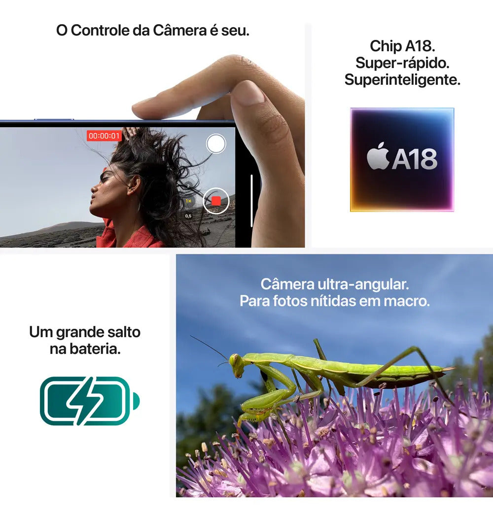 Apple iPhone 16 128GB Rosa - Imagem 8