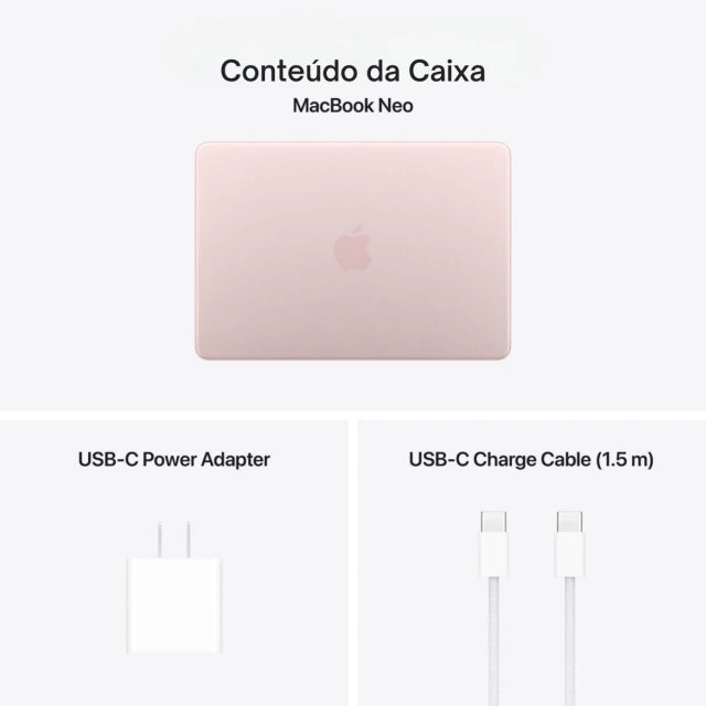 MacBook Neo A18 Pro c/ Touch ID - 512GB - Blush - Imagem 6